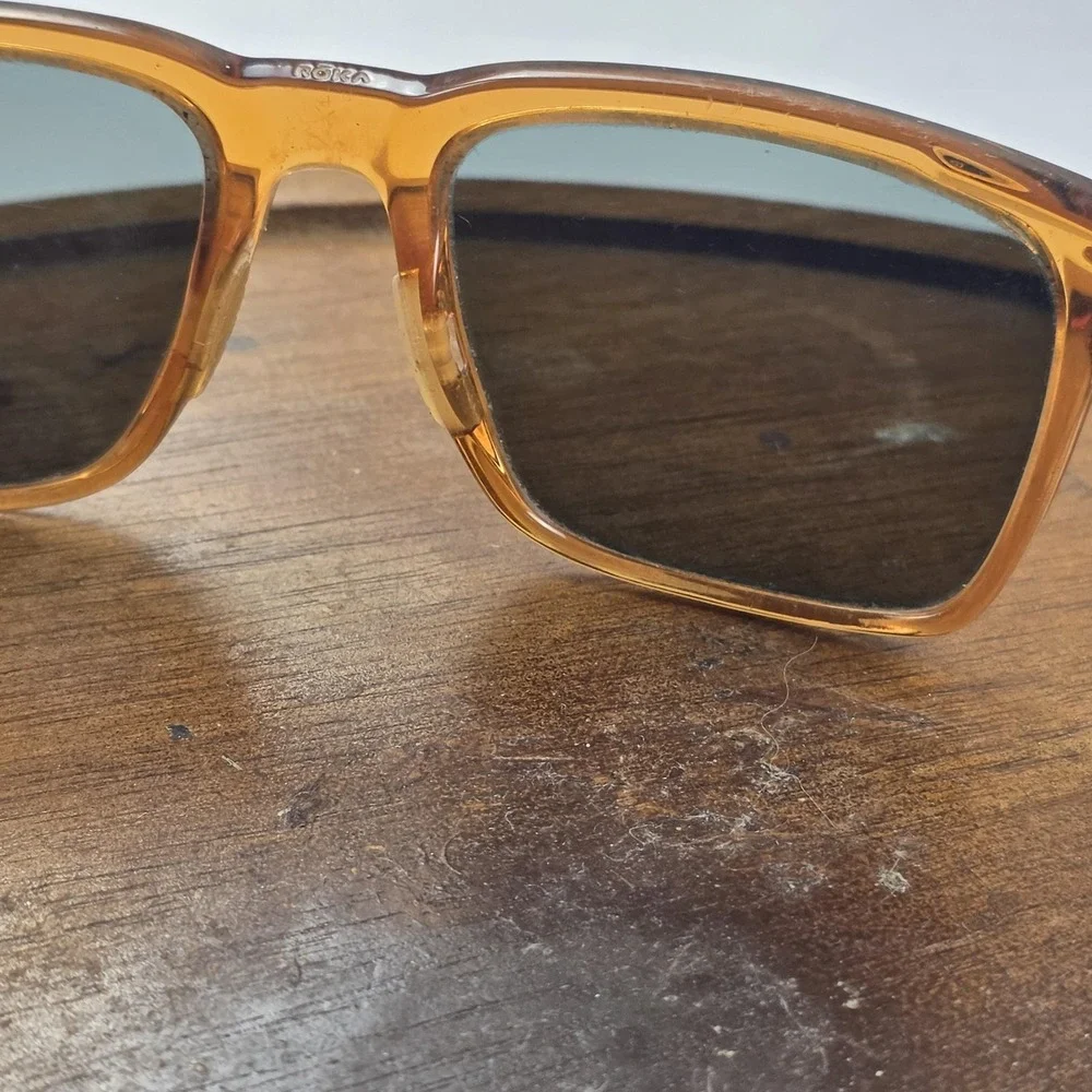Roka Barton Sunglasses Mens 56-18-134 Brown Gray Tinted Square E7547-0956